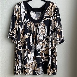 Maggie Barnes short sleeve blouse 3x